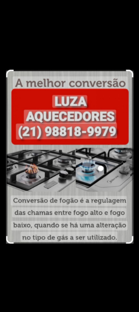 CONVERSÃO E INSTALAÇÃO DE FOGÃO EM PORTO DAS CAIXAS RJ GÁS ENCANADO E
